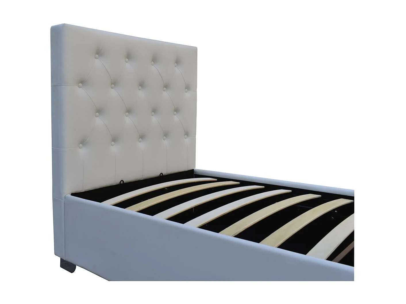 Einzelbett mit Bettkasten "Tino" - 90 x 190 cm - Weiß