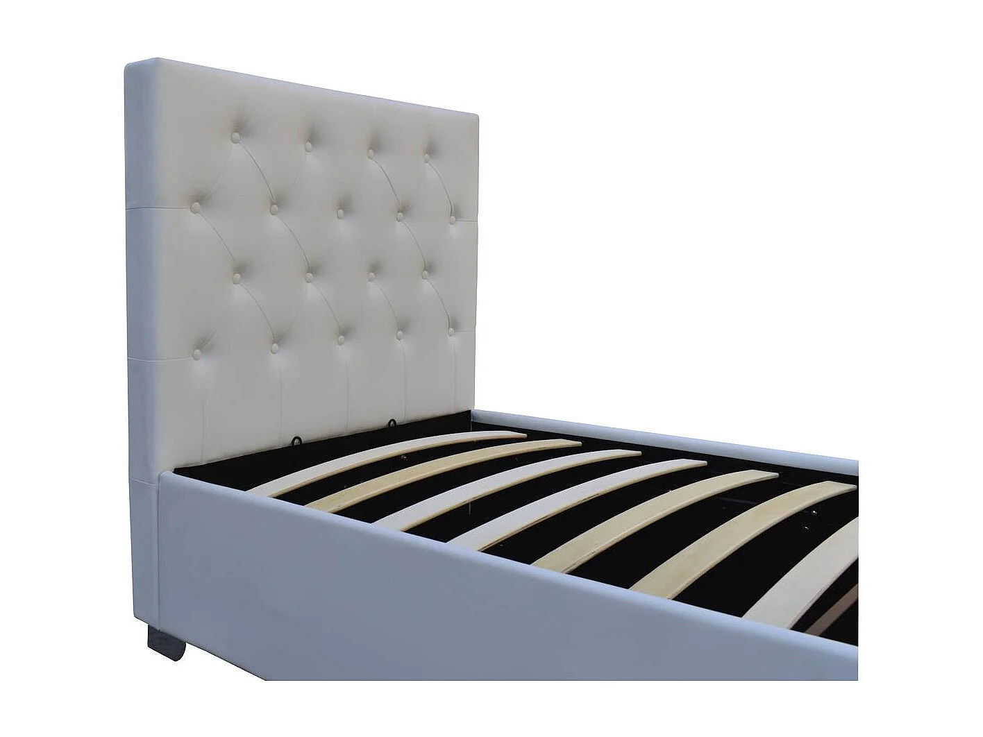 Einzelbett mit Bettkasten "Tino" - 90 x 190 cm - Weiß