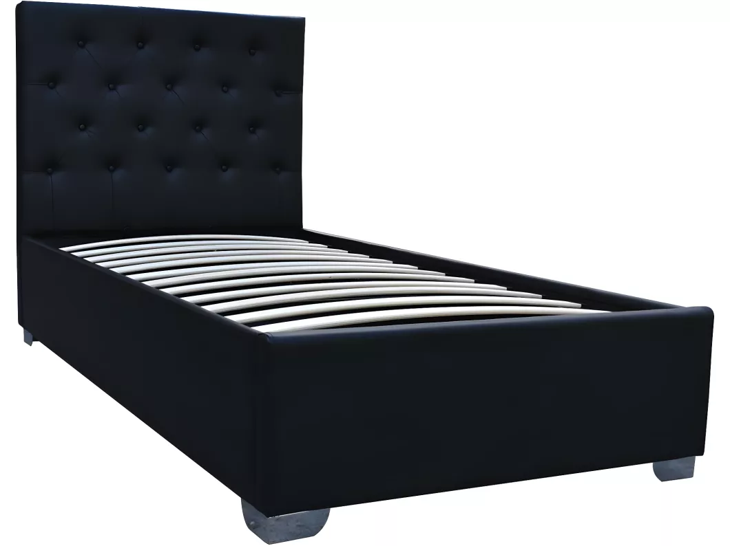 Kauf Unique Einzelbett "TINO" mit Stauraum - 90 × 190 cm - Schwarz