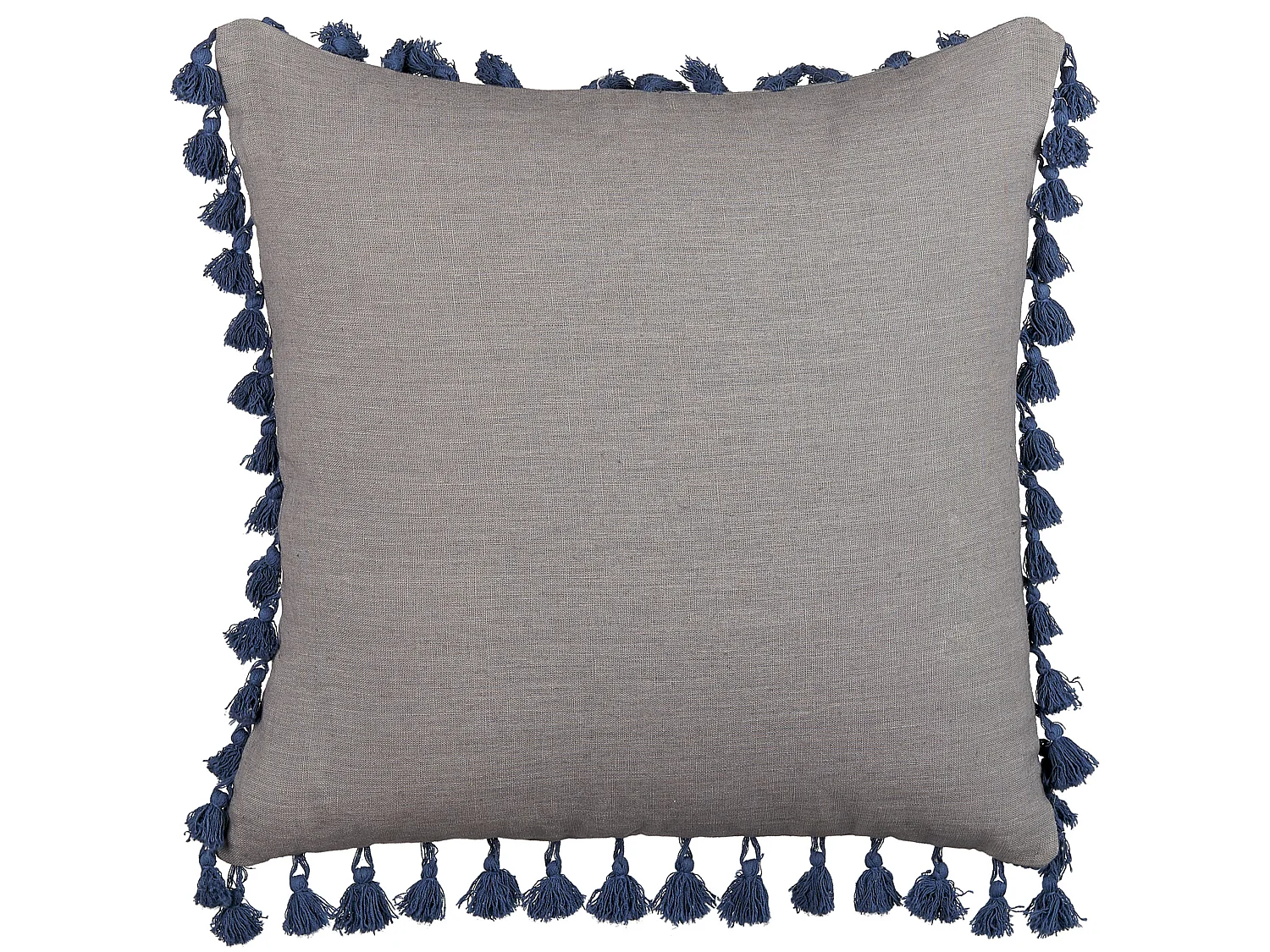 Set di 2 cuscini CARPINUS Lino 45 x 45 cm Grigio Tinta unita
