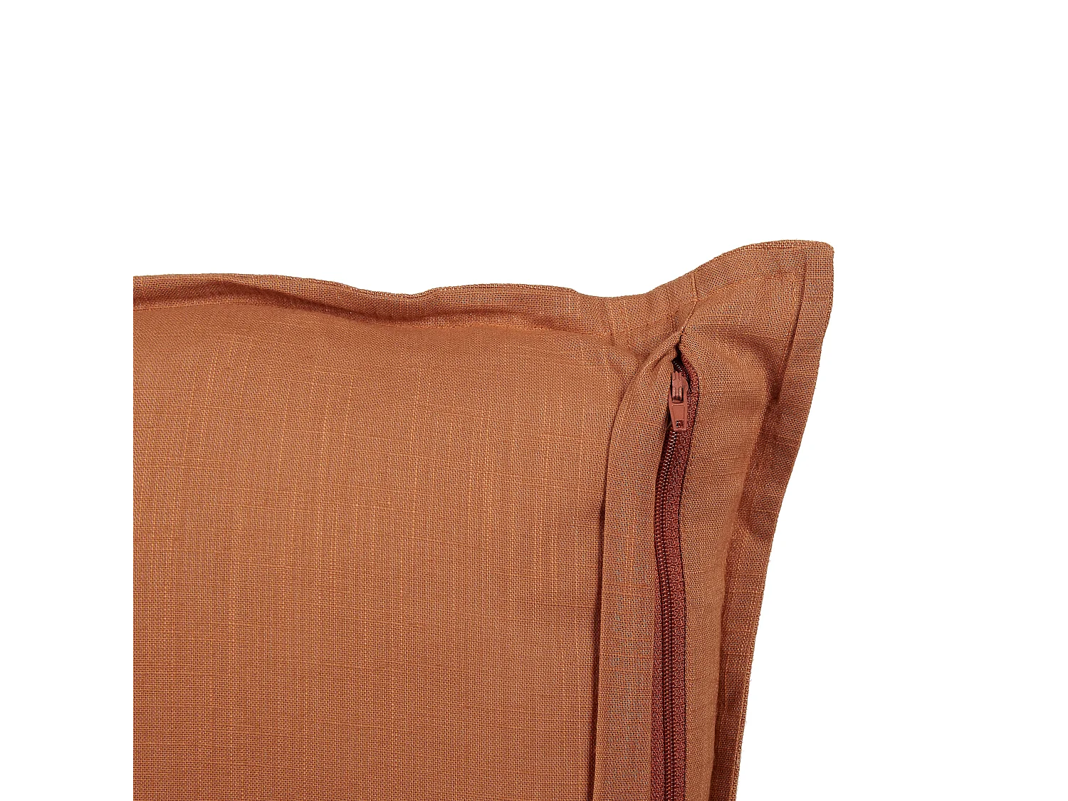 Dekokissen 2er Set mit Füllung Leinen / Baumwolle orange 45 x 45 cm Modern Sagina