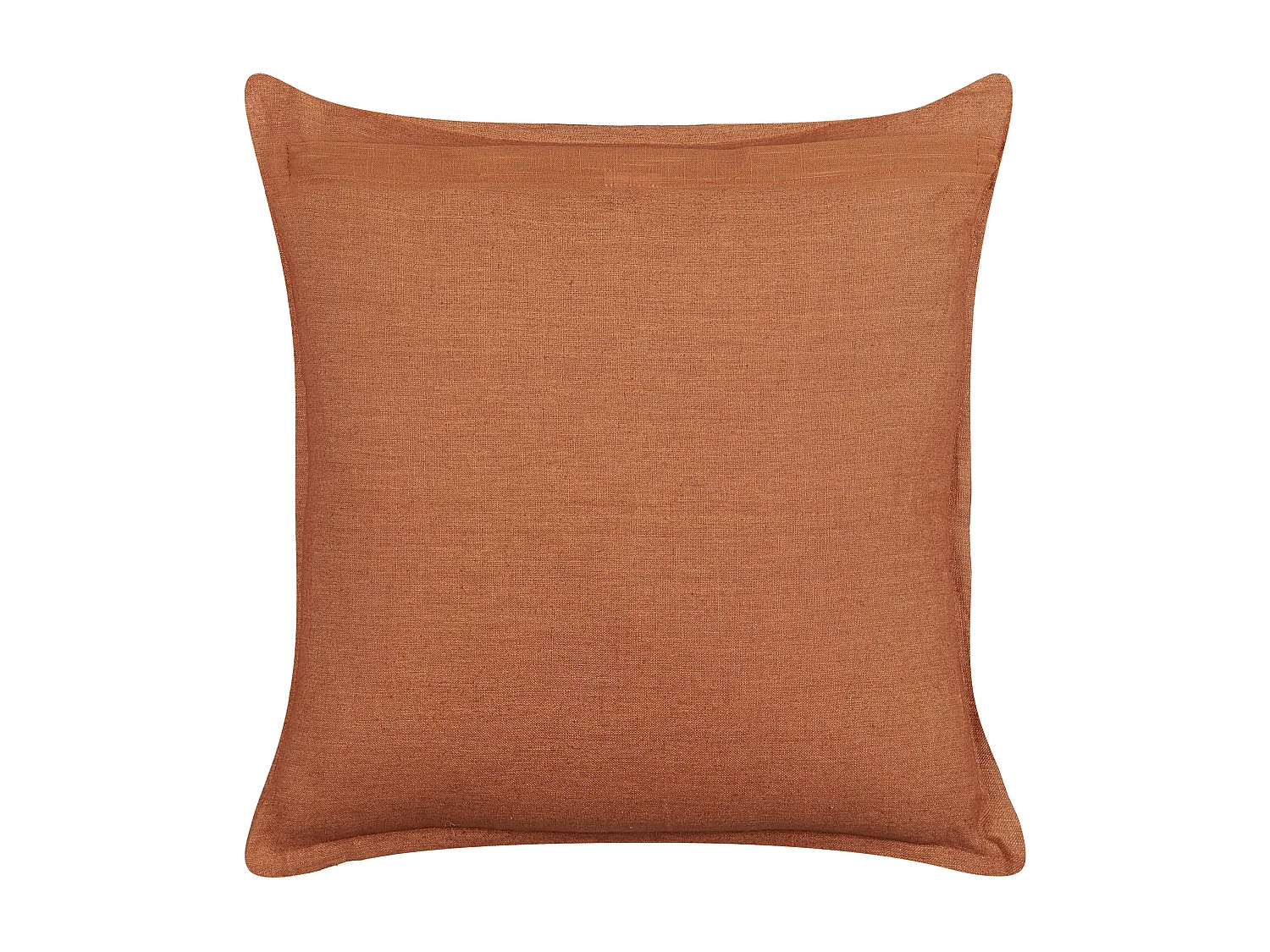 Lot de 2 coussins décoratifs SAGINA Lin 45 x 45 cm Orange Unicolore