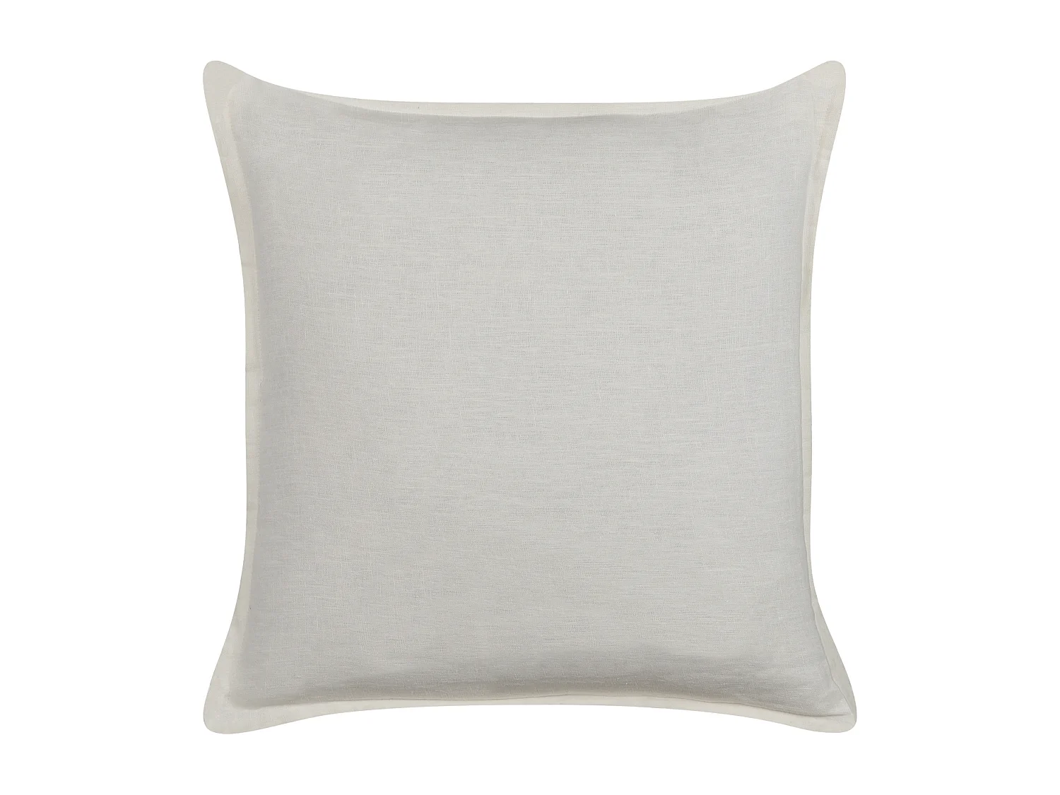 Lot de 2 coussins Unicolore SUBULATA Lin 45 x 45 cm Blanc cassé