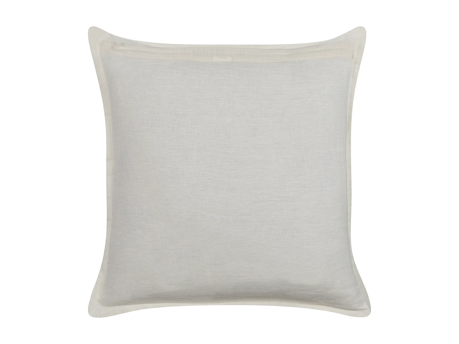 Lot de 2 coussins Unicolore SUBULATA Lin 45 x 45 cm Blanc cassé