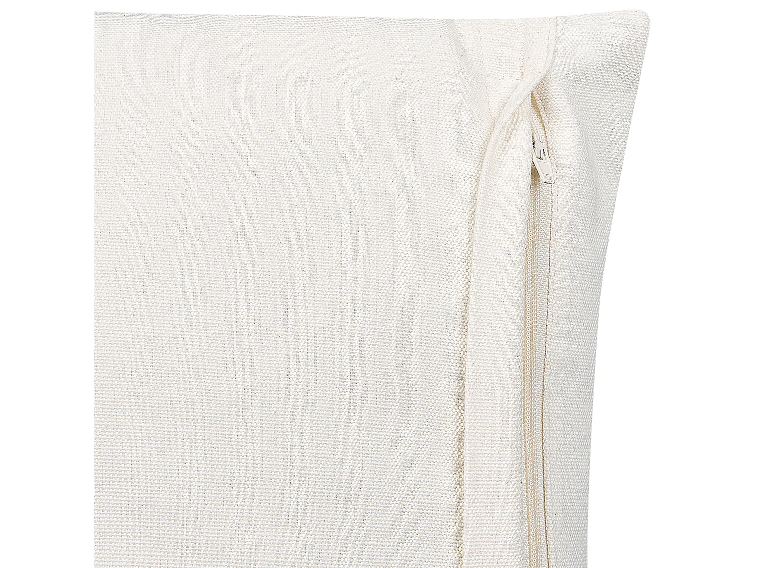 Dekokissen mit Füllung Quasten Muster Baumwolle gelb / weiß 45 x 45 cm Woodi