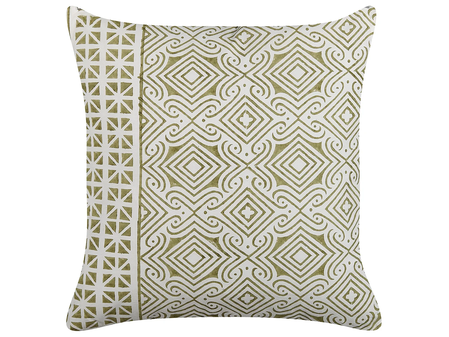Set van 2 decoratieve kussens LARICS Katoen 45 x 45 cm Groen Oosters patroon