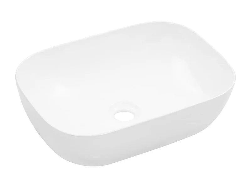 Lavatório lavatório de bancada montado banheiro interior chuveiro cabine de vaso sanitário casa 45,5 x 32 cm cerâmica branca 02_0002624