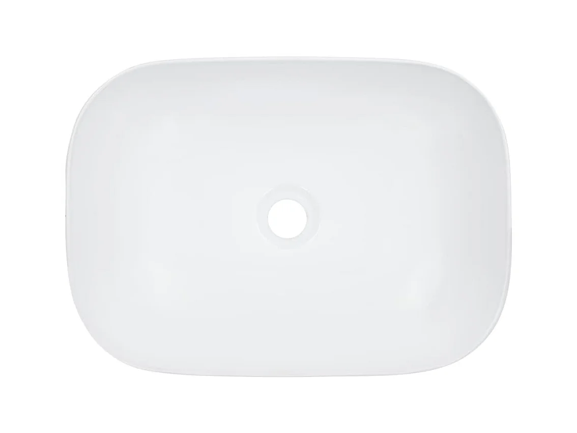 Lavatório lavatório de bancada montado banheiro interior chuveiro cabine de vaso sanitário casa 45,5 x 32 cm cerâmica branca 02_0002624