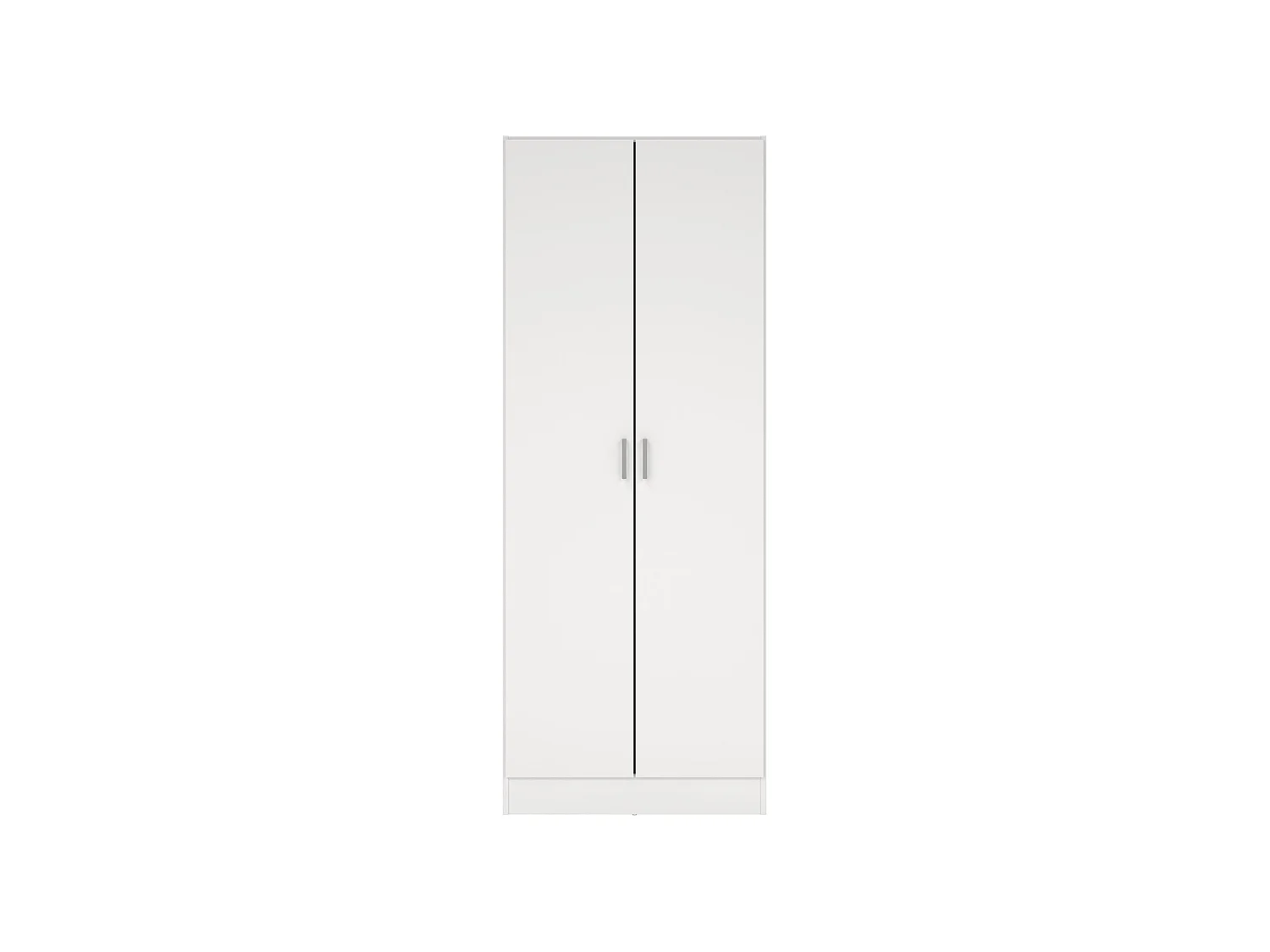 Armario multiuso Soresina de 2 puertas, 3 estantes, 73x180h cm blanco, 2 puertas, 5 compartimentos