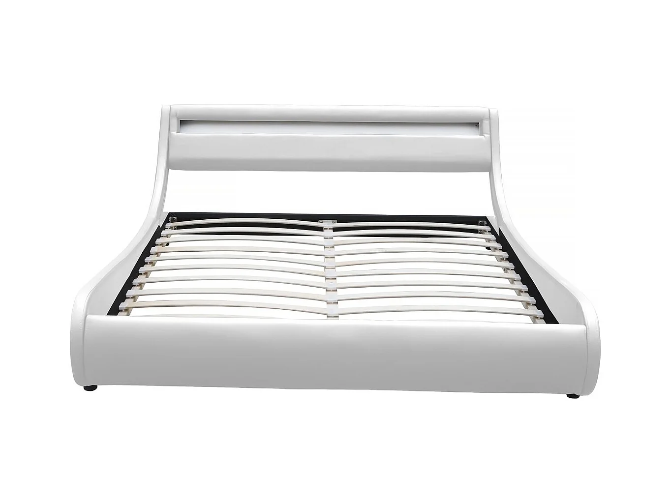 Cama LED "Natacha" - 140 x 190 cm - Blanco