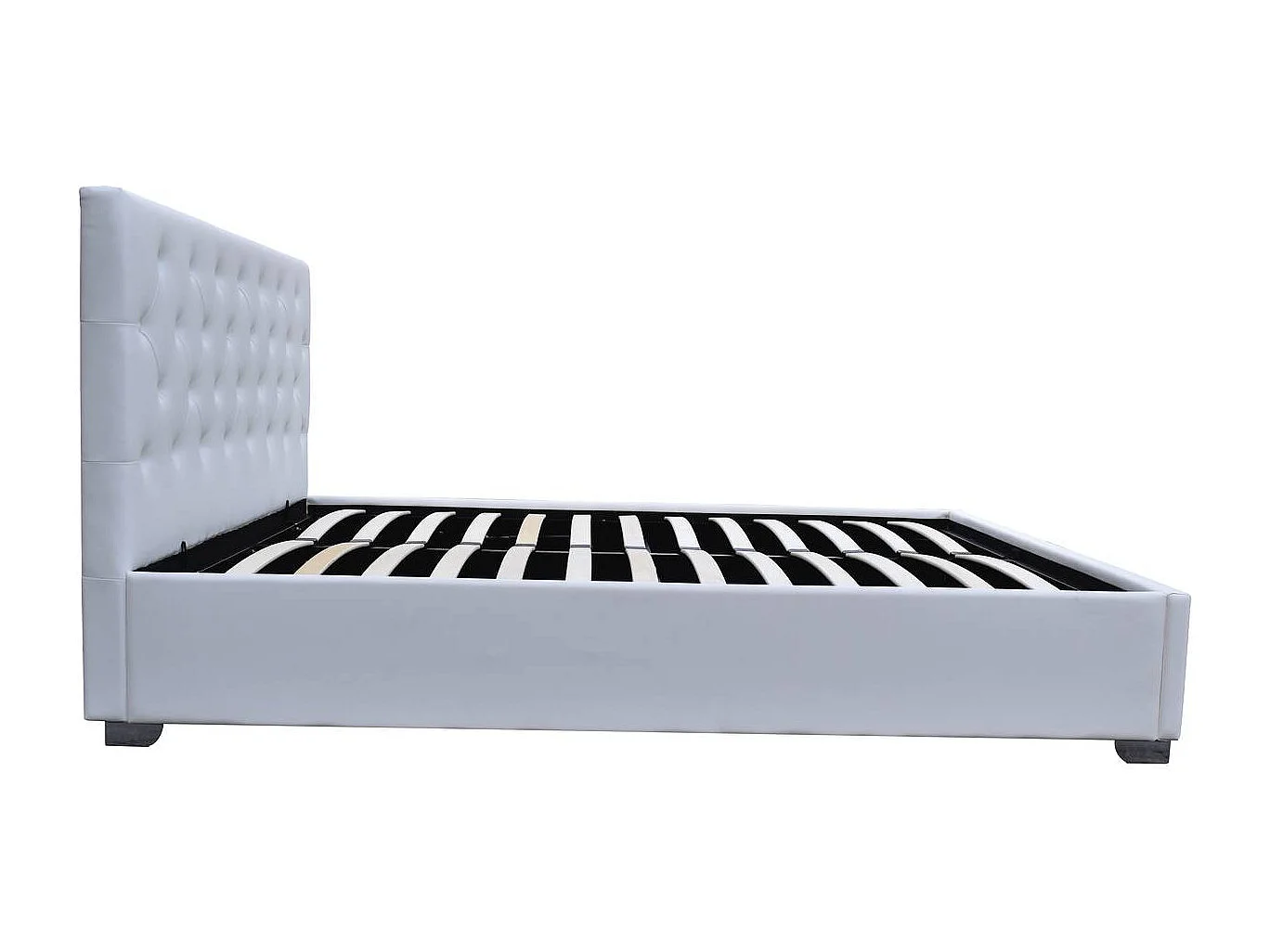 Doppelbett mit Bettkasten "Tino" - 160 x 200 cm - Weiß