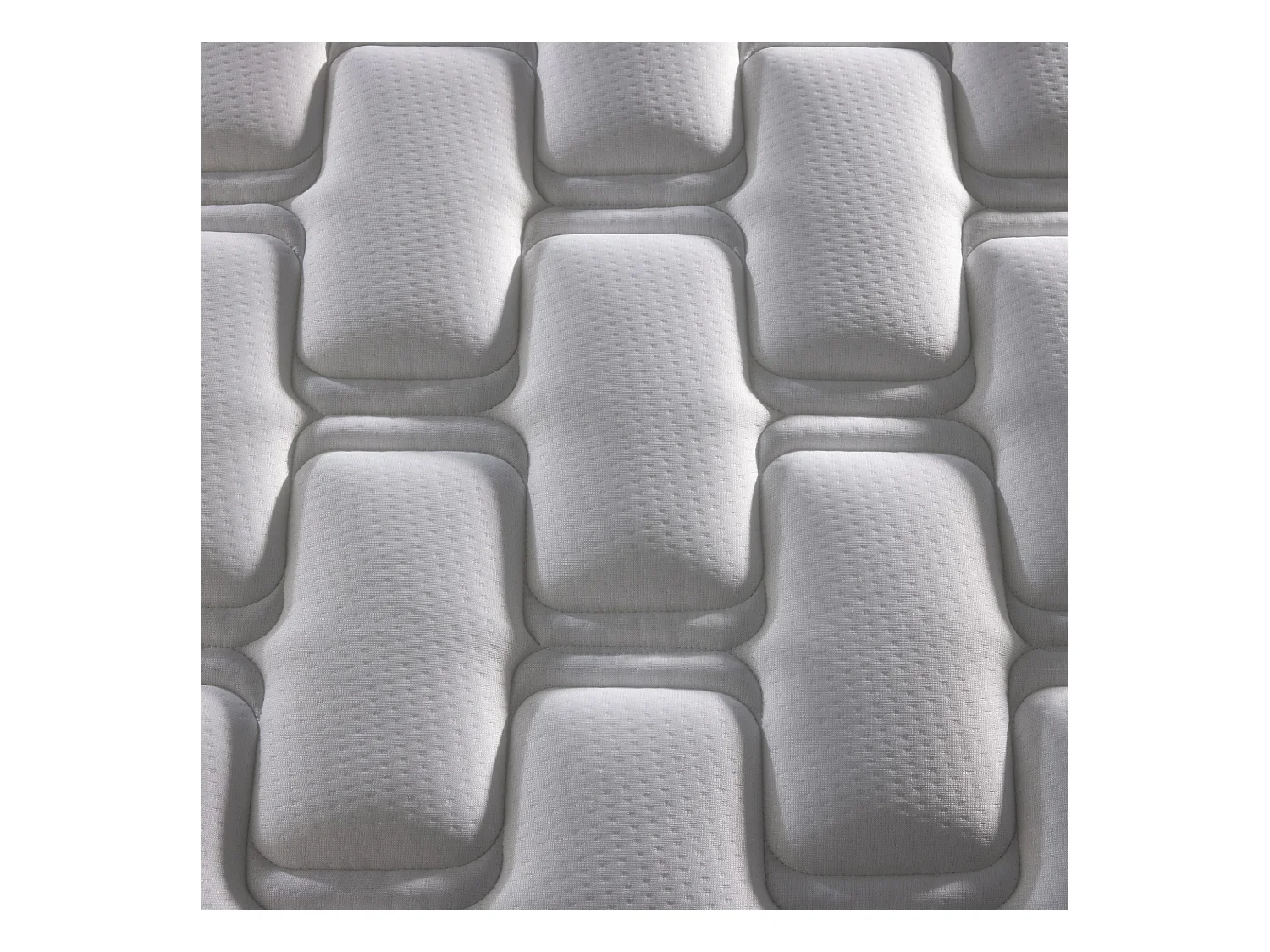 Ensemble Matelas 100% latex 5 zones ORIGINEL + Sommier - Spécial Dos Sensible - Fabriqué en France Dimensions - 2x80 x 200 cm, Sommier - Gris chiné