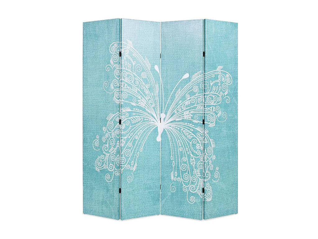 Paravent séparateur de pièce bleue 160 x 3 x 180 cm 0802047