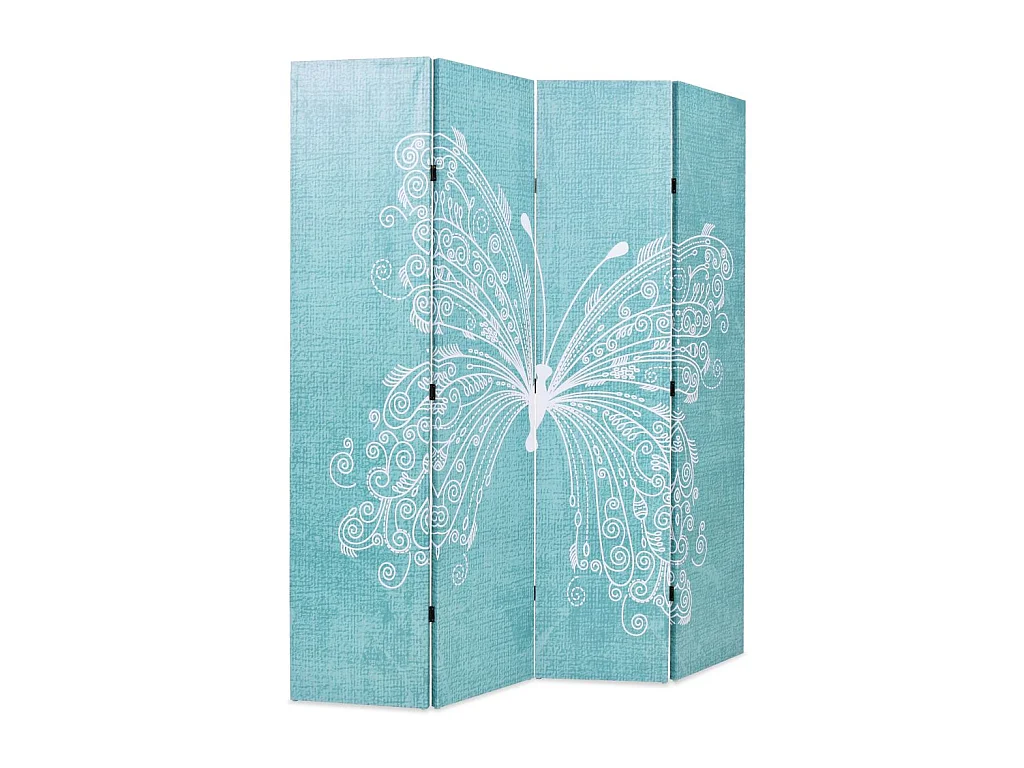 Paravent séparateur de pièce bleue 160 x 3 x 180 cm 0802047