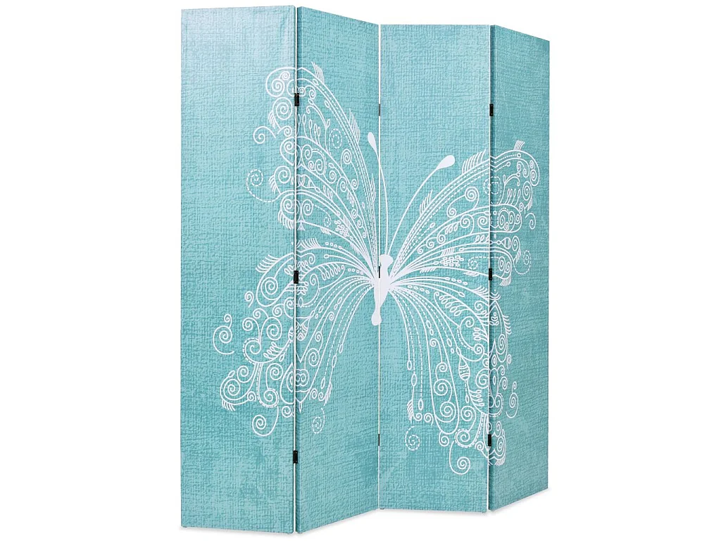 Paravent séparateur de pièce bleue 160 x 3 x 180 cm 0802047