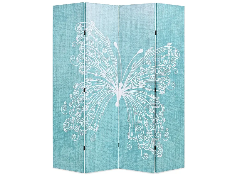 Paravent séparateur de pièce bleue 160 x 3 x 180 cm 0802047