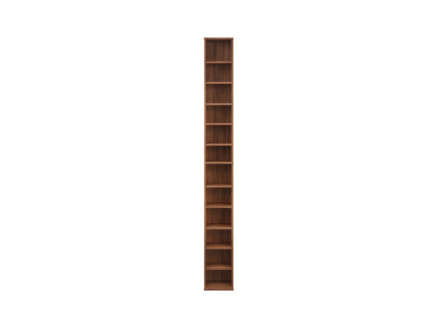 Tour étagère CD / effet bois marron 20 x 20 x 175 cm 03_0004502