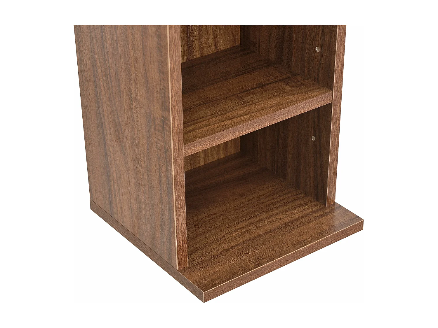 Tour étagère CD / effet bois marron 20 x 20 x 175 cm 03_0004502