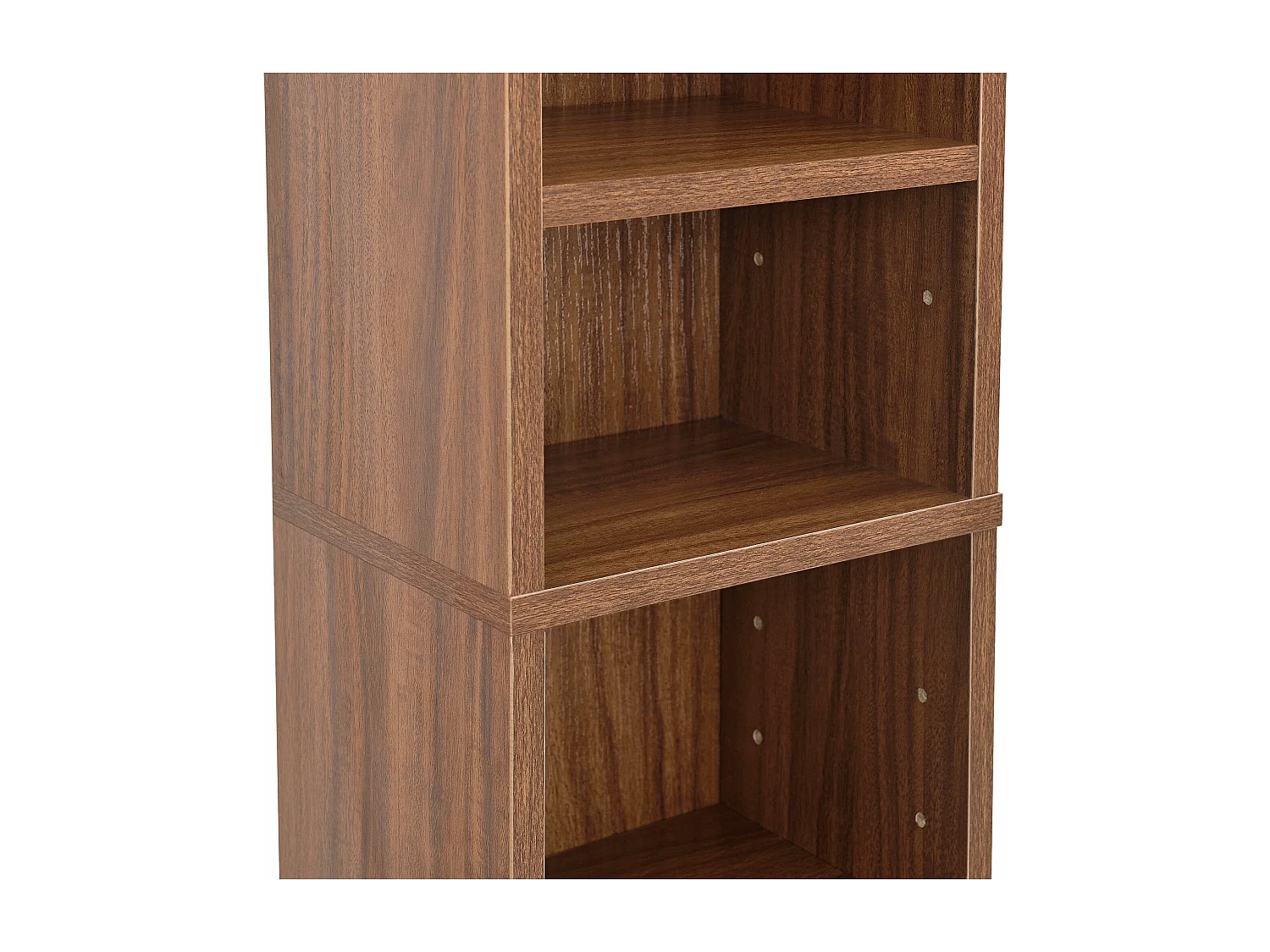 Tour étagère CD / effet bois marron 20 x 20 x 175 cm 03_0004502