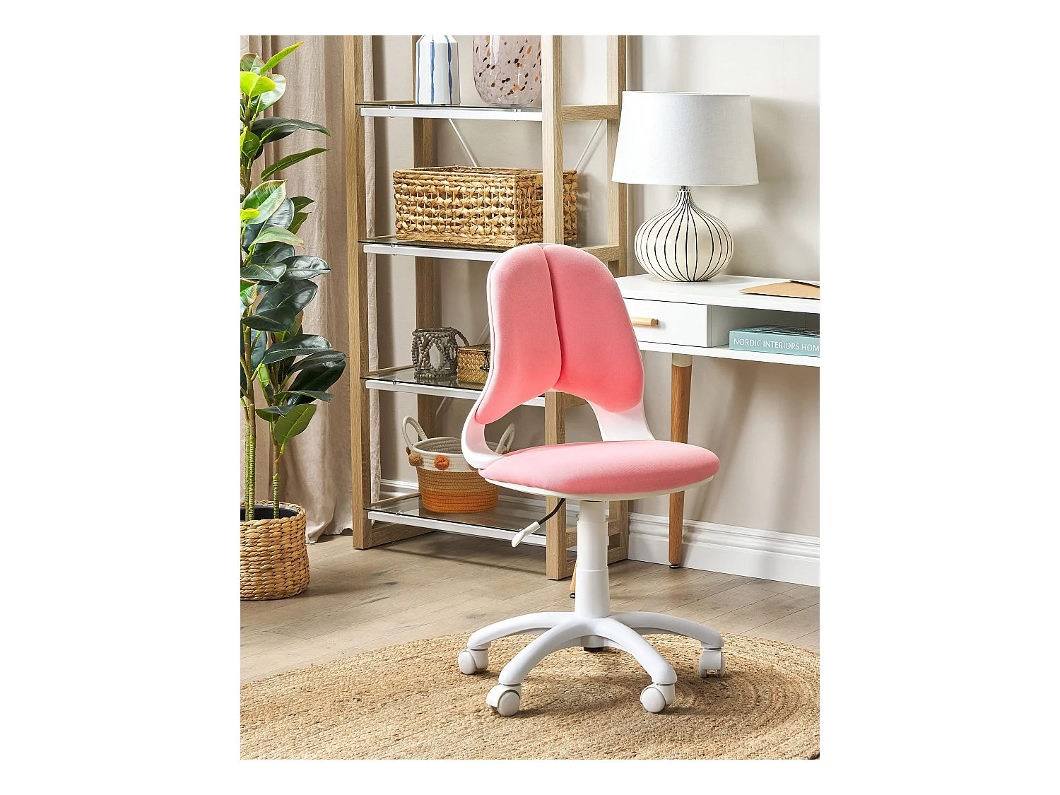Chaise de bureau MARGUERITE Rose