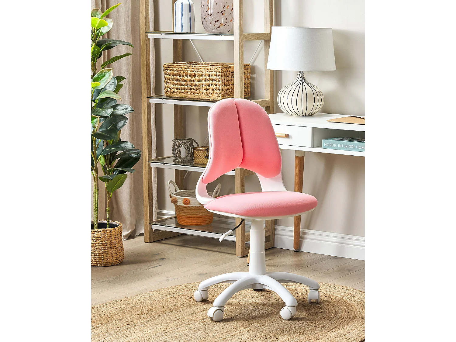 Chaise de bureau MARGUERITE Rose