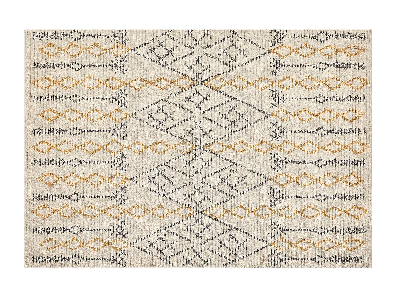 Tapis KADAPA Beige 140 x 200 cm Coton