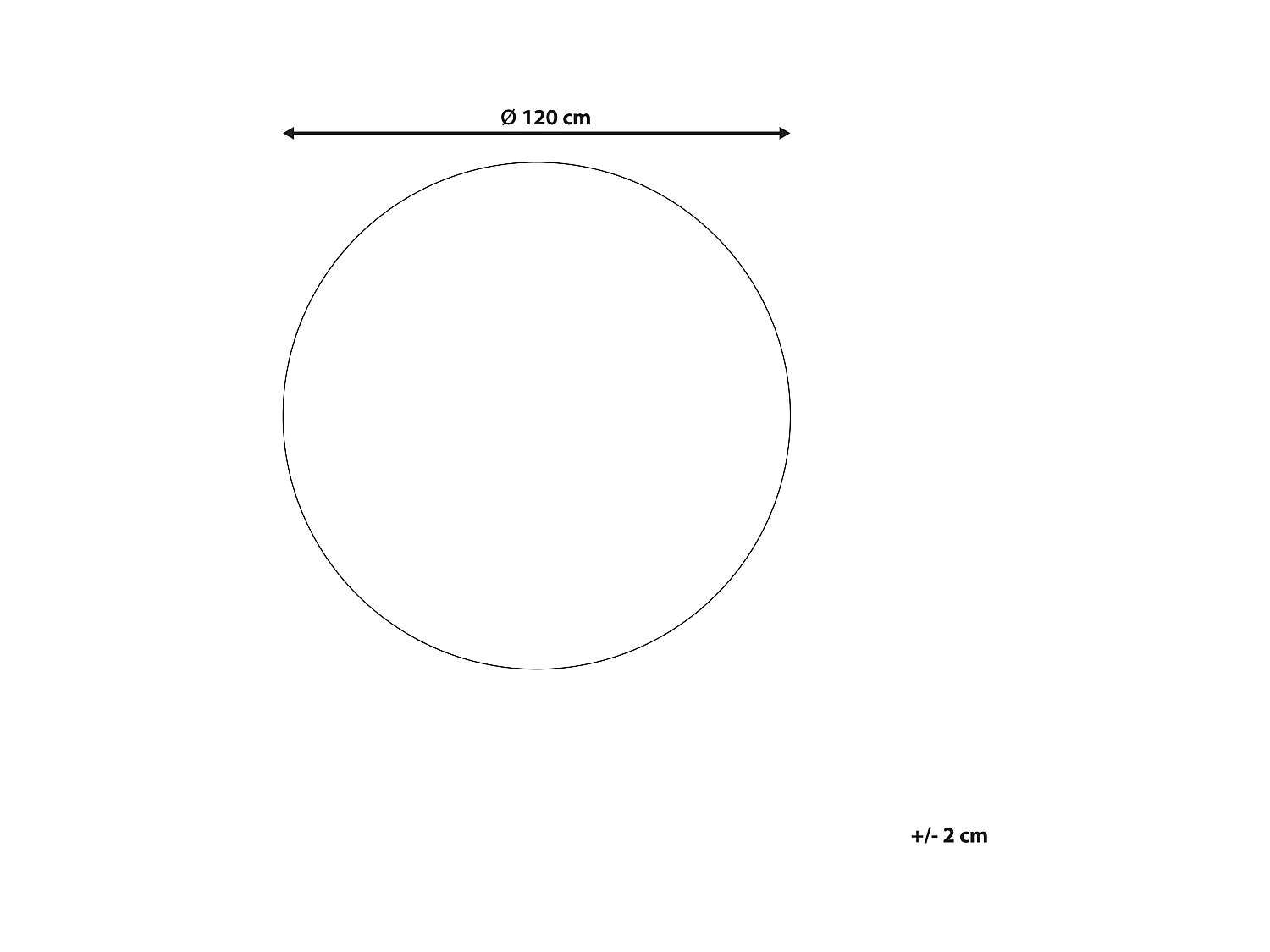 Alfombra YOZGAT ø 120 cm Yute Beige