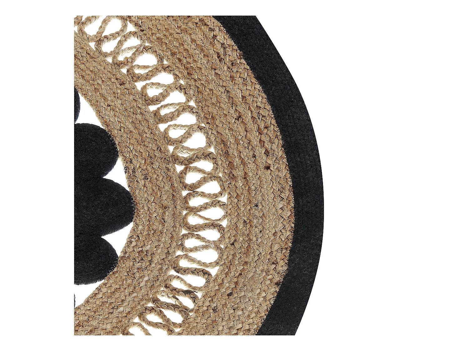 Alfombra YOZGAT ø 120 cm Yute Beige