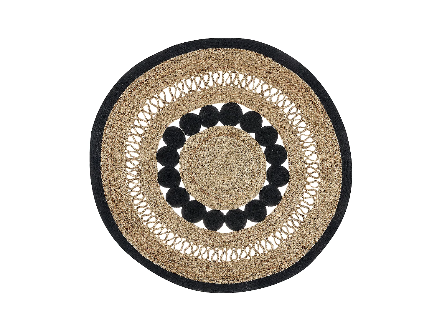 Vloerkleed YOZGAT ø 120 cm Jute Beige