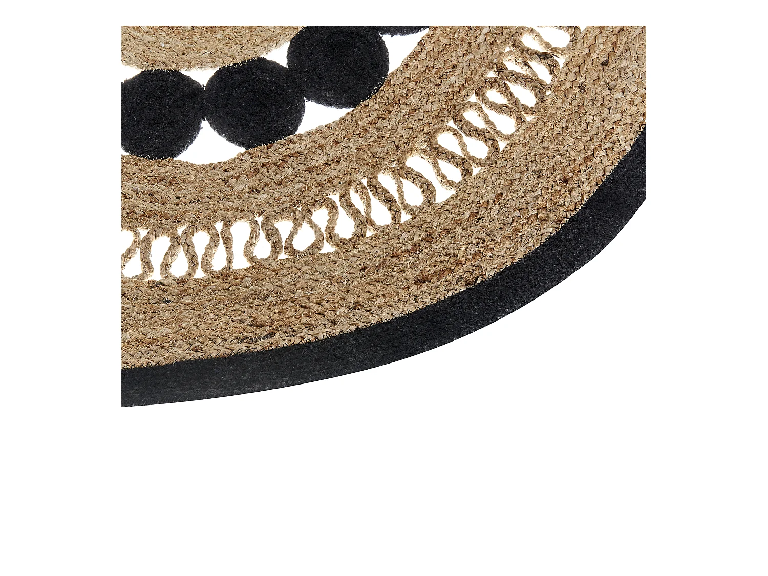 Vloerkleed YOZGAT ø 120 cm Jute Beige