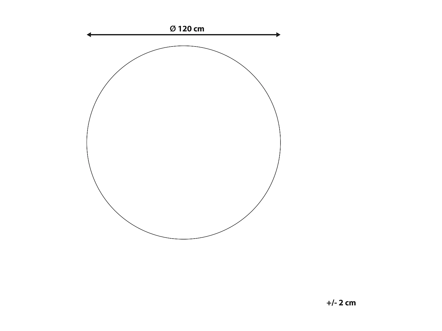 Teppich YOZGAT ø 120 cm Jute Beige