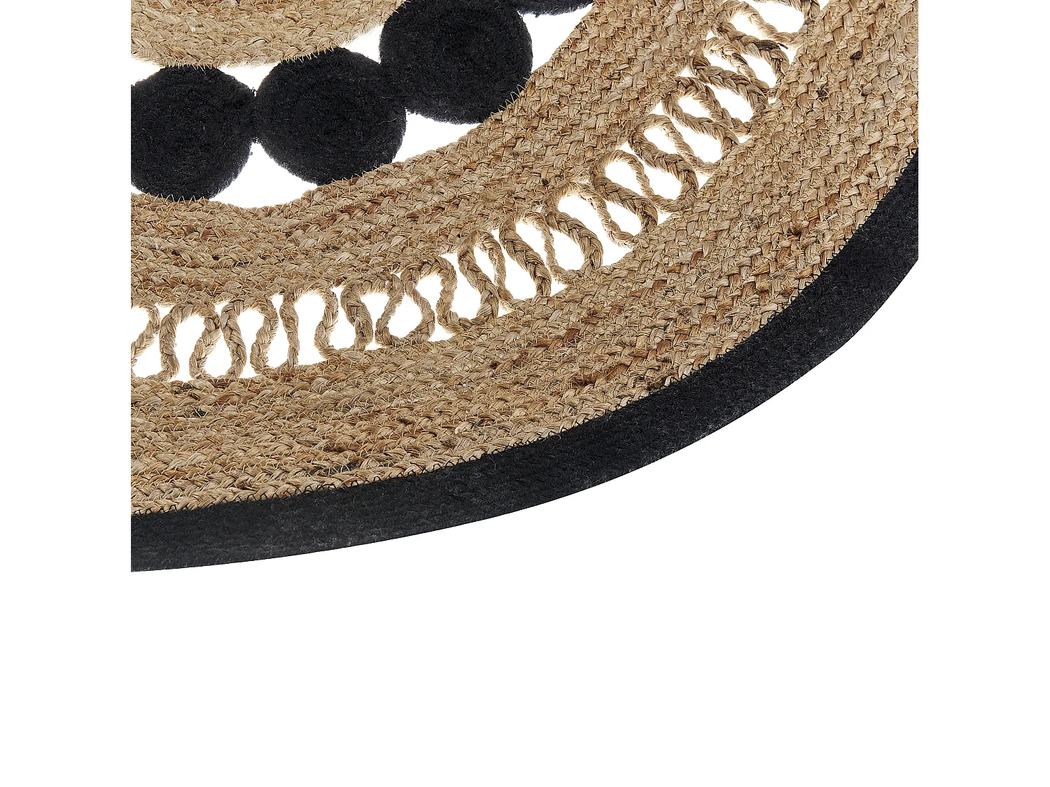 Teppich YOZGAT ø 120 cm Jute Beige