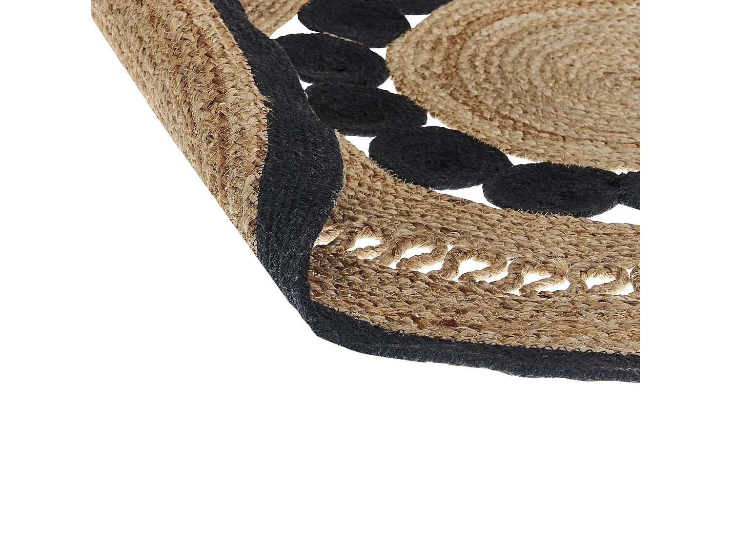 Alfombra YOZGAT ø 120 cm Yute Beige