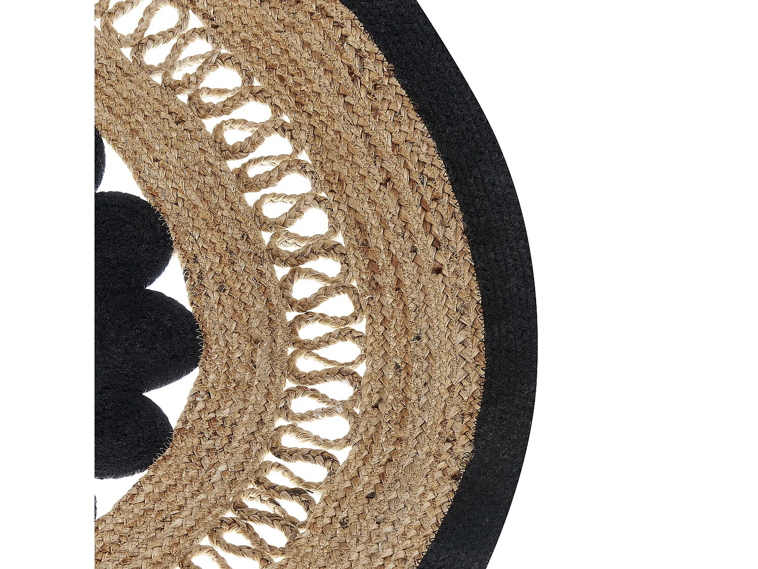 Alfombra YOZGAT ø 120 cm Yute Beige