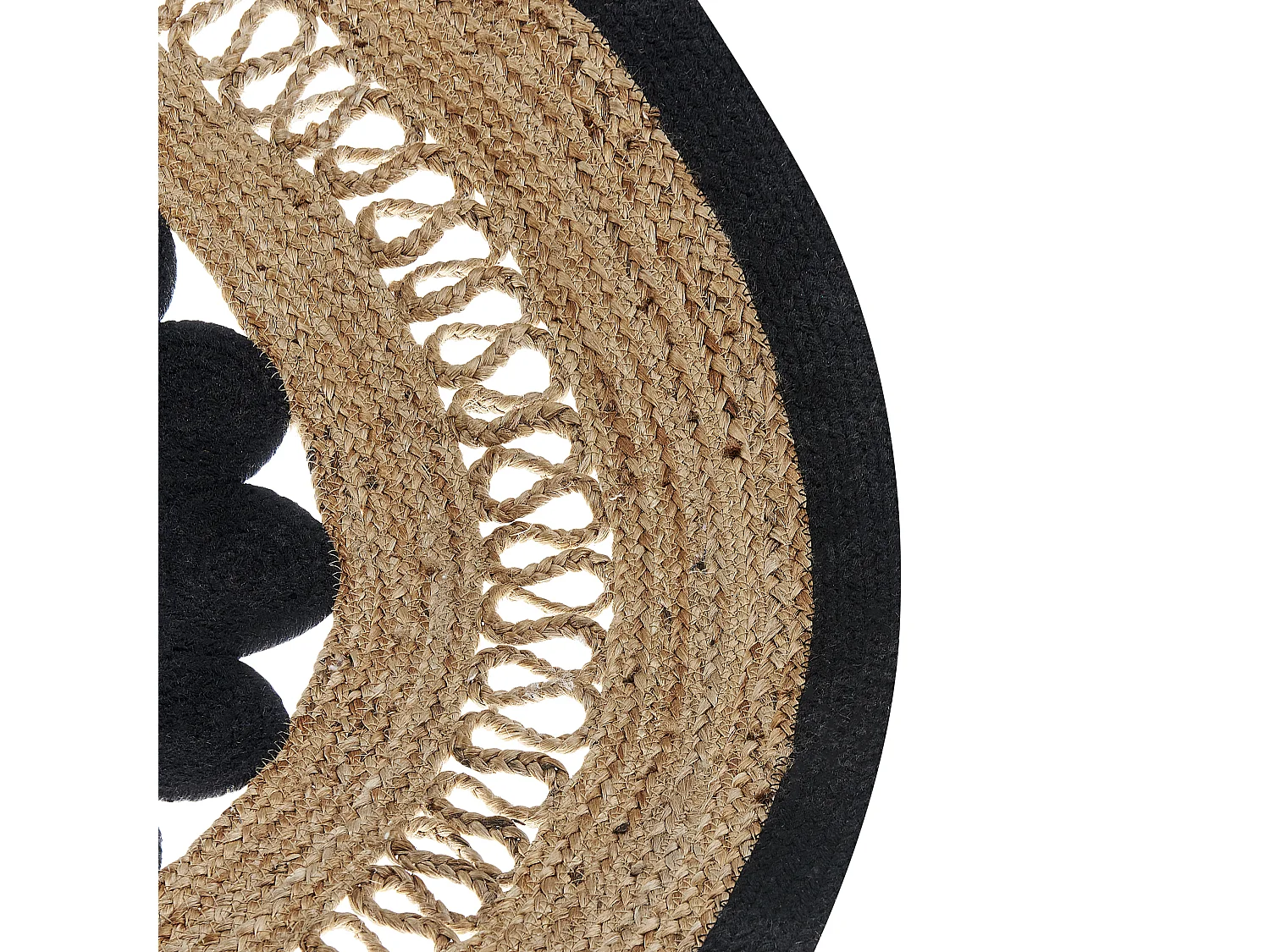 Tapis YOZGAT Beige ø 120 cm Jute