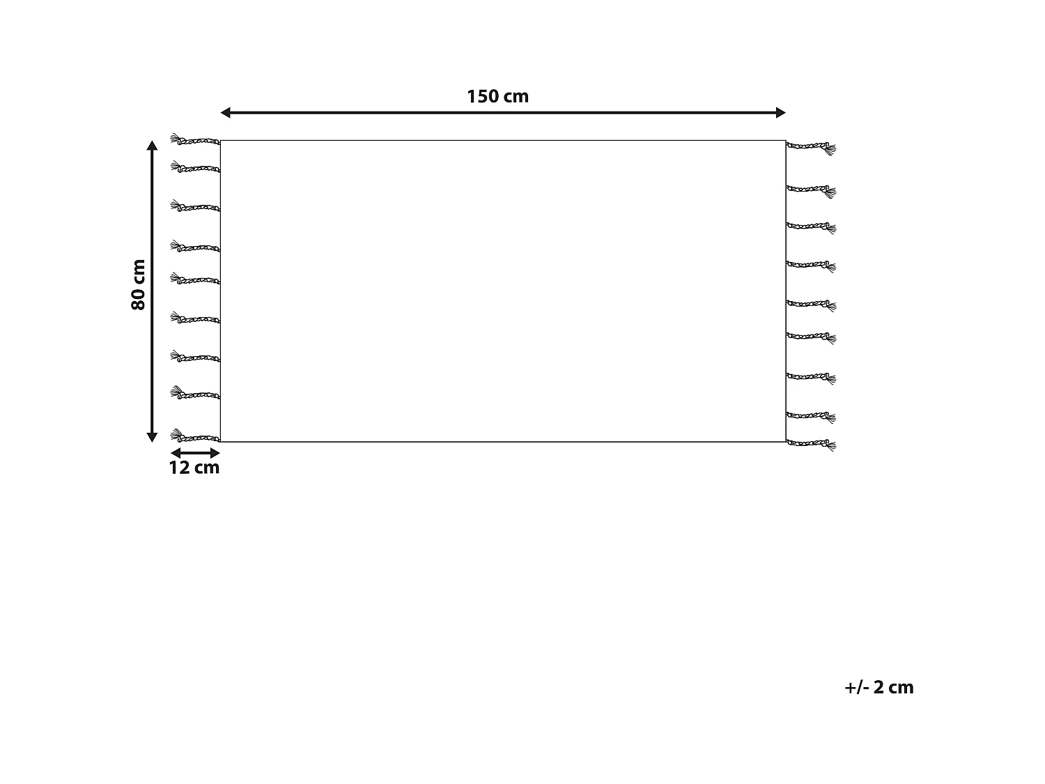 Alfombra de algodón beige claro/marrón claro/verde oscuro 80 x 150 cm CORUM