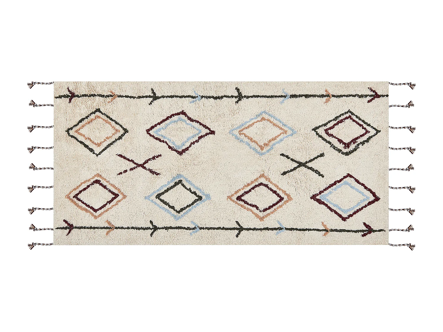 Tapis CORUM Beige 80 x 150 cm Coton