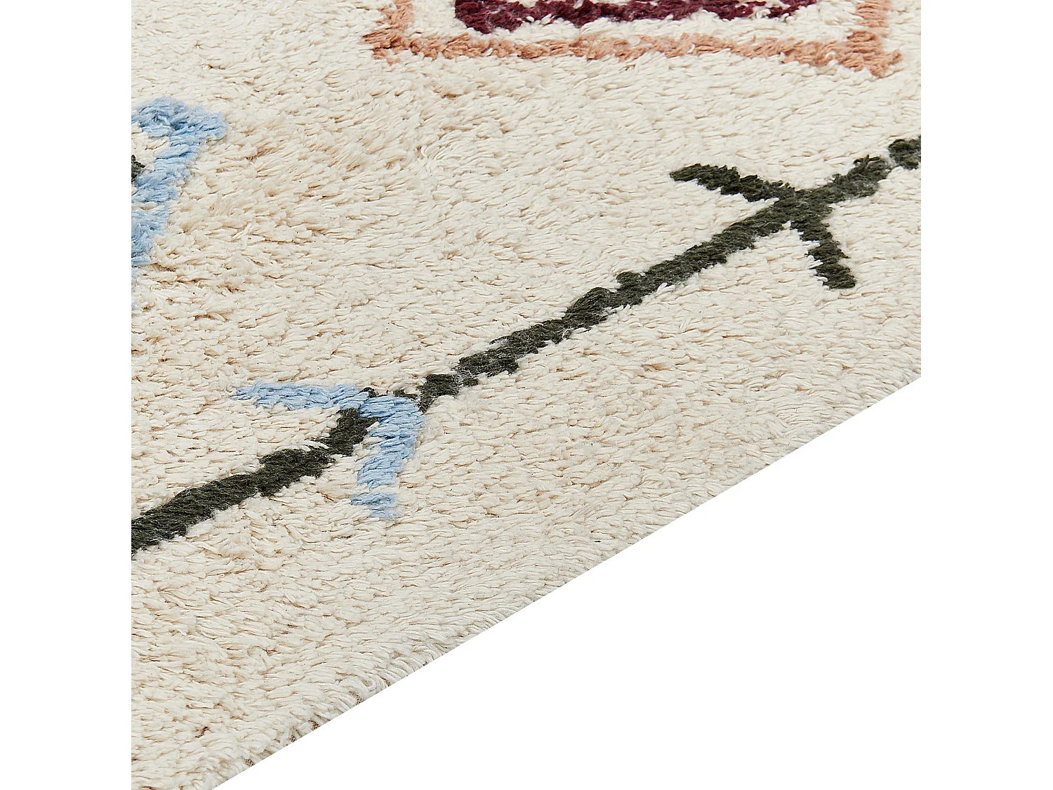 Rug CORUM Beige 80 x 150 cm Cotton
