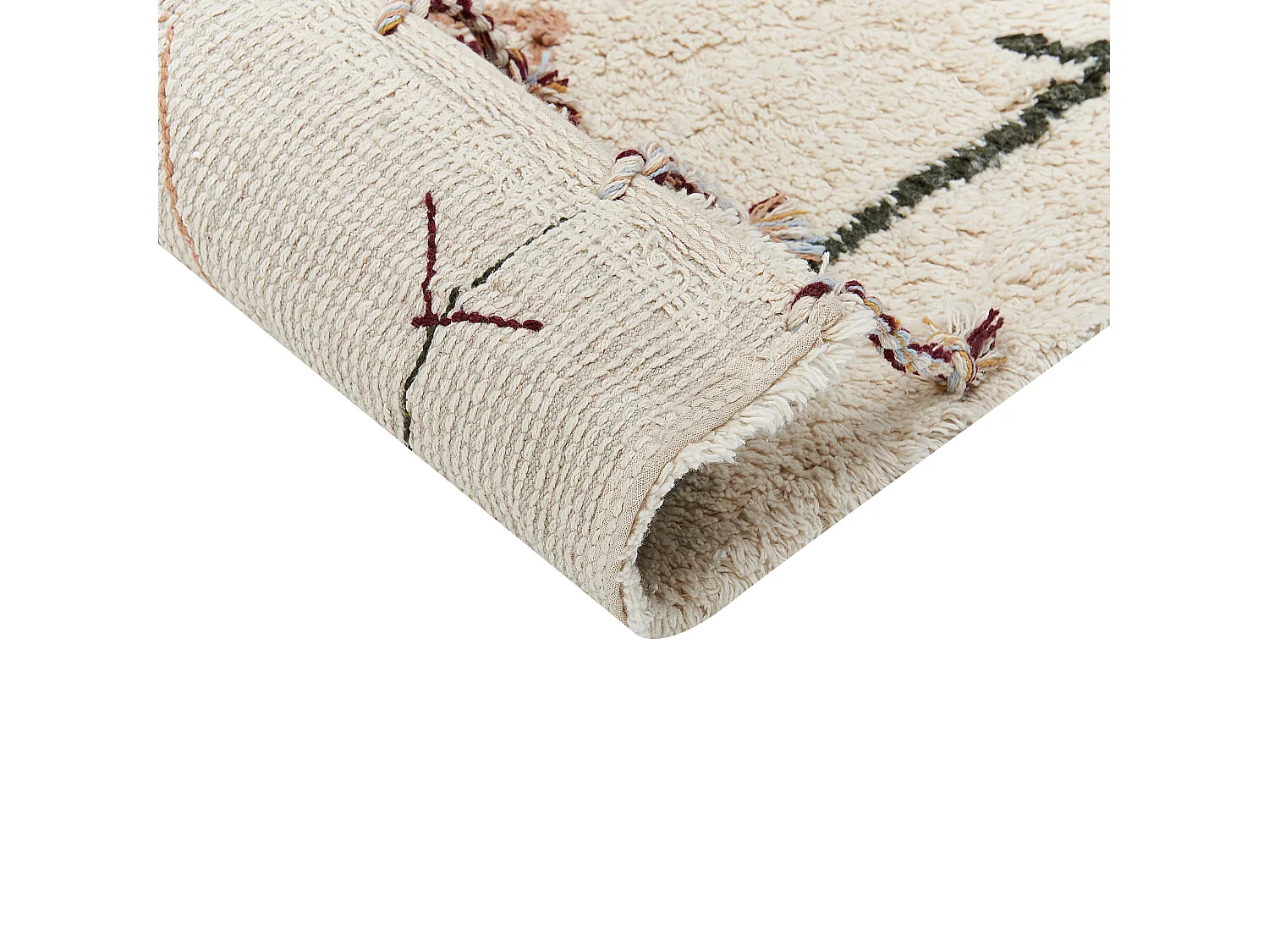 Rug CORUM Beige 80 x 150 cm Cotton