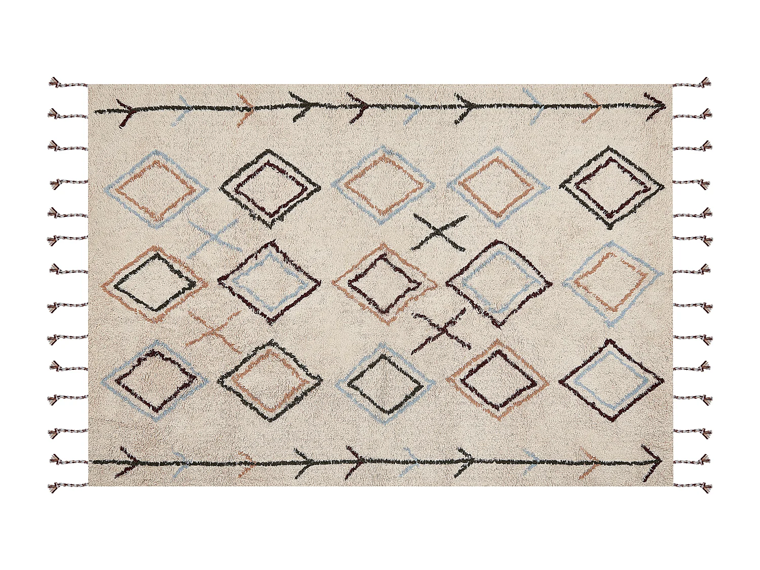 Tapis CORUM Beige 160 x 230 cm Coton