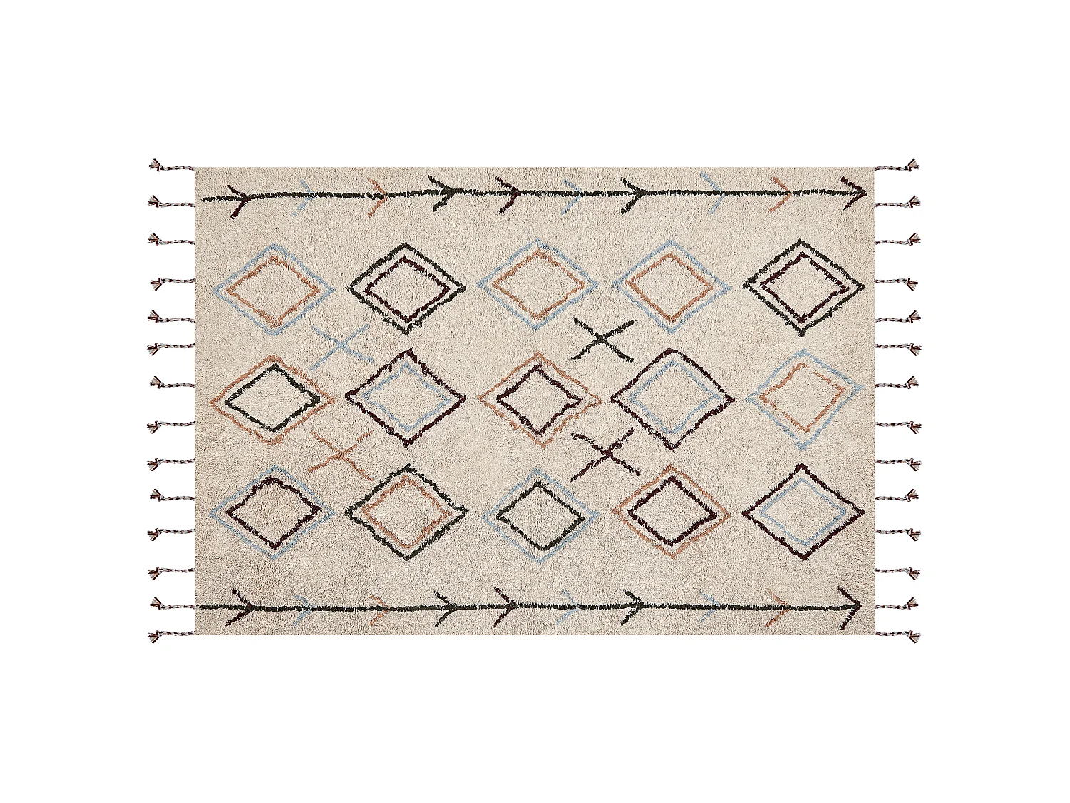 Tapis CORUM Beige 160 x 230 cm Coton
