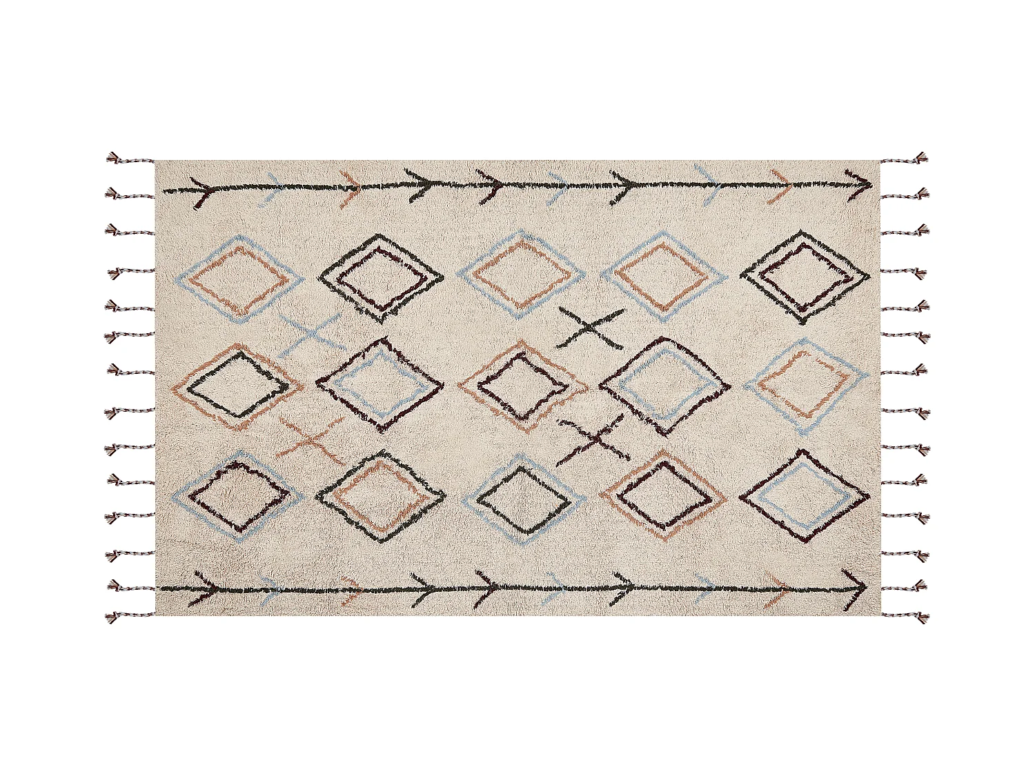 Tapis CORUM Beige 140 x 200 cm Coton