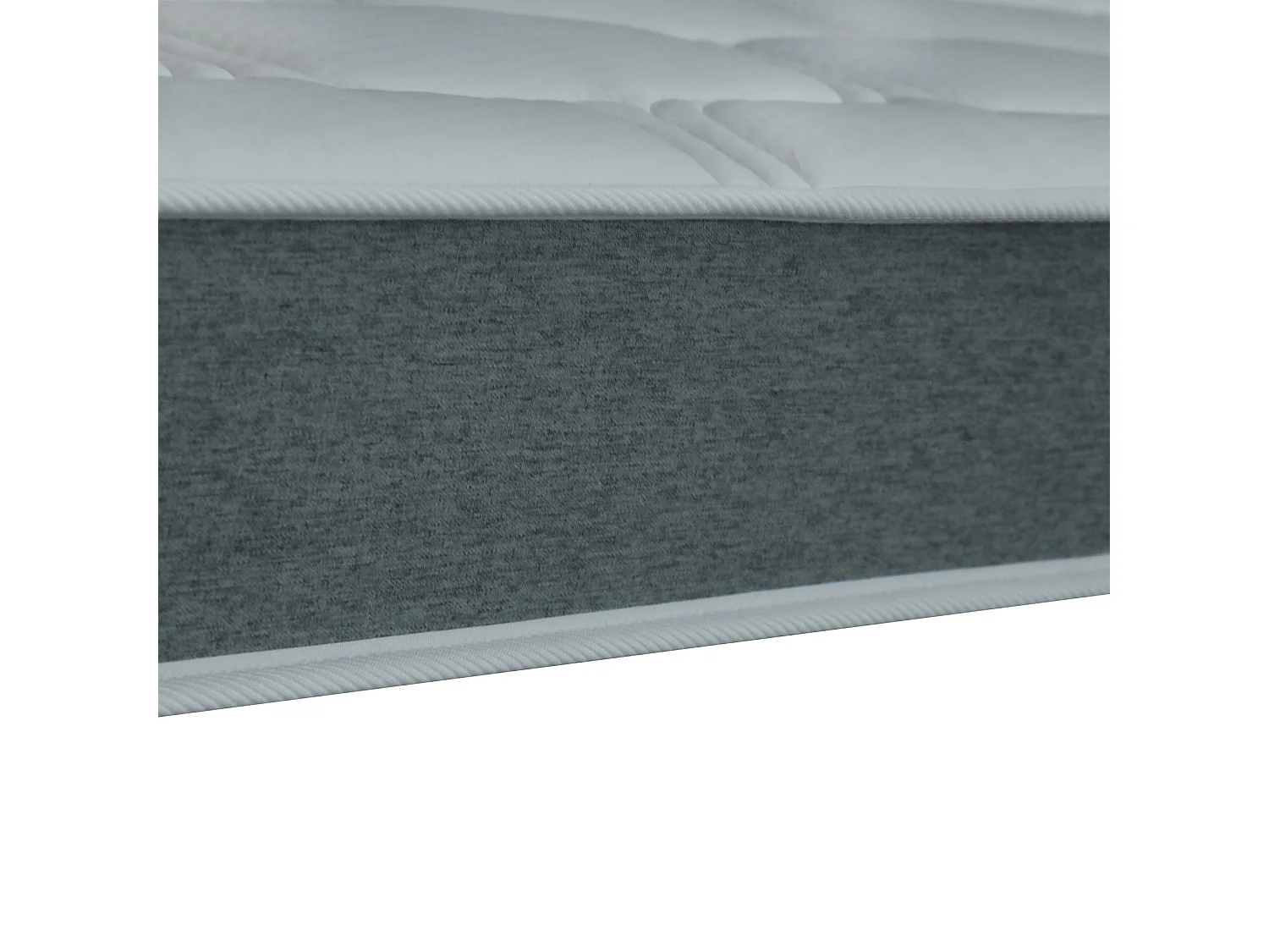 Ensemble matelas mousse haute résilience CIRRUS avec sommier - confort français Dimensions - 90 x 190 cm, Sommier - Bleu denim