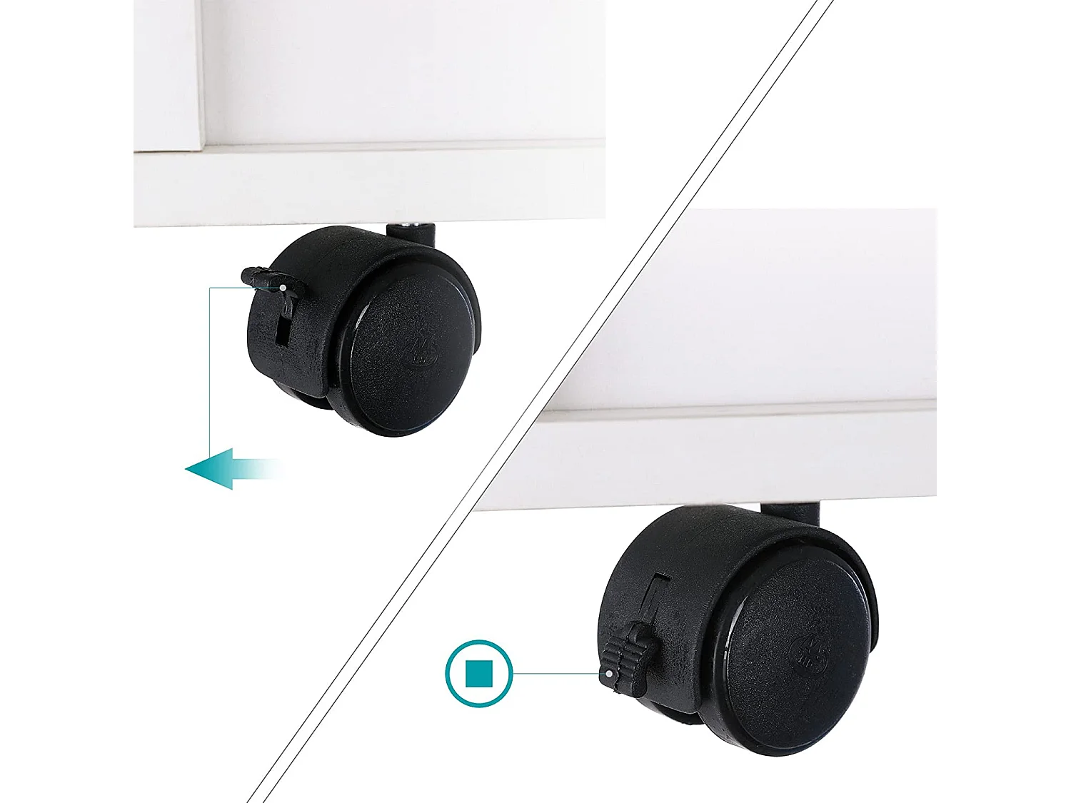 Meuble tv mobile avec blanc 85 x 35 x 35 cm 12_0000733