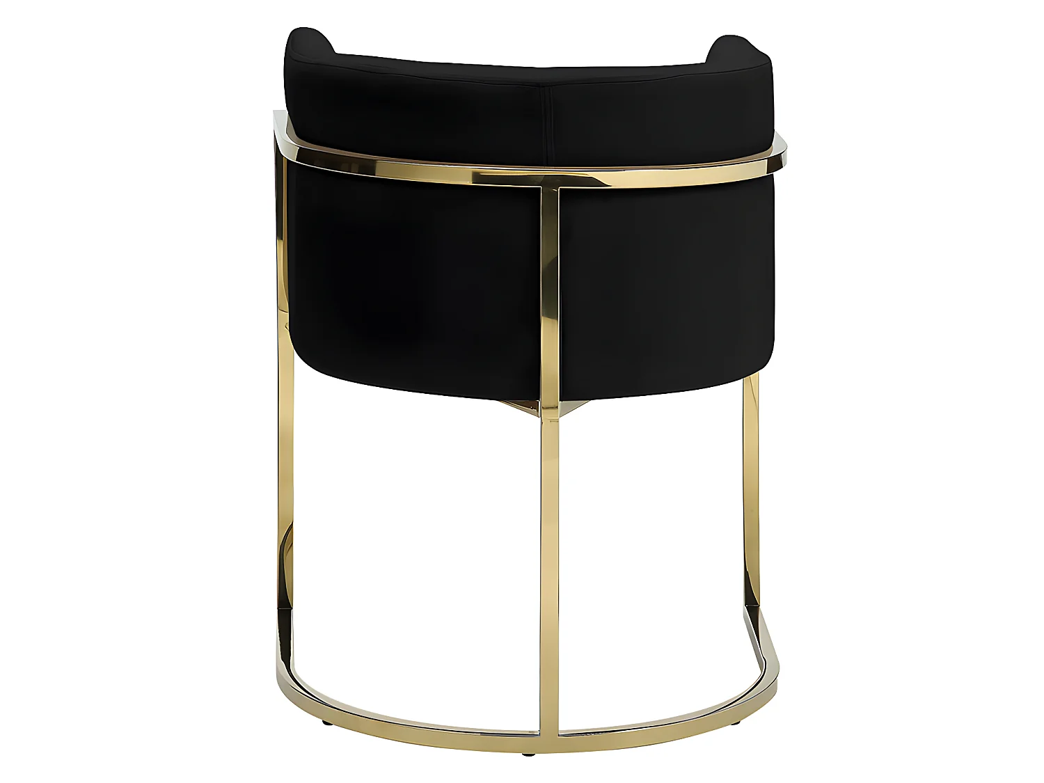 Sedia con braccioli Velluto e Acciaio inossidabile Nero e Dorato - Lotto di 6 - PERIA di Pascal MORABITO