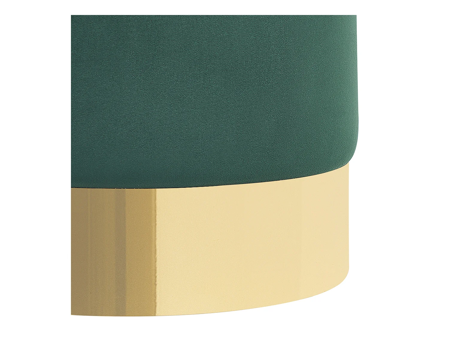 Pouf SOPHIA Velluto Verde scuro 39 cm 39 cm 40 cm