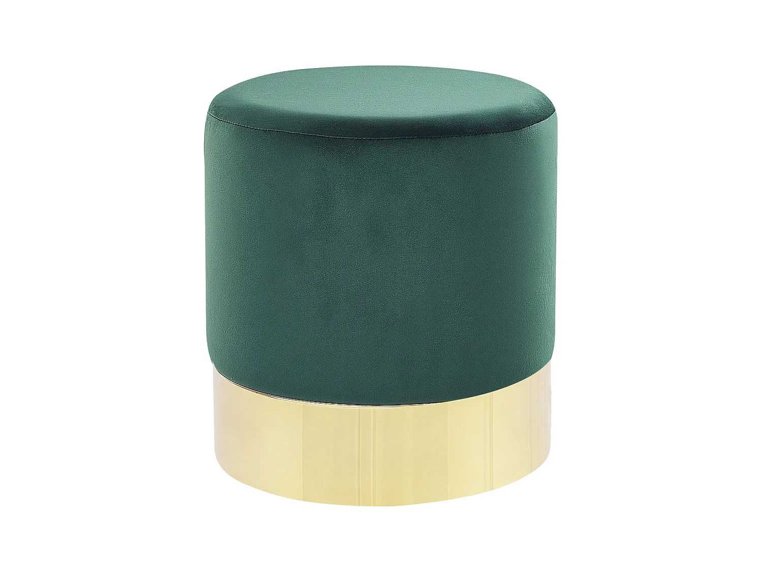 Pufe SOPHIA Veludo Verde escuro 39 cm 39 cm 40 cm