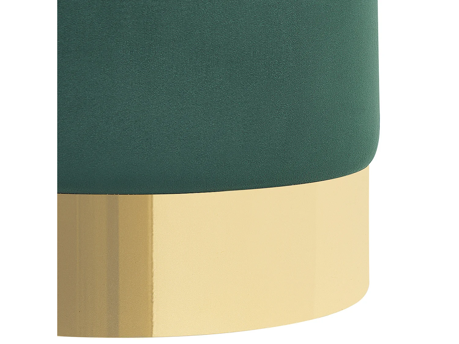 Pouf SOPHIA Velluto Verde scuro 39 cm 39 cm 40 cm