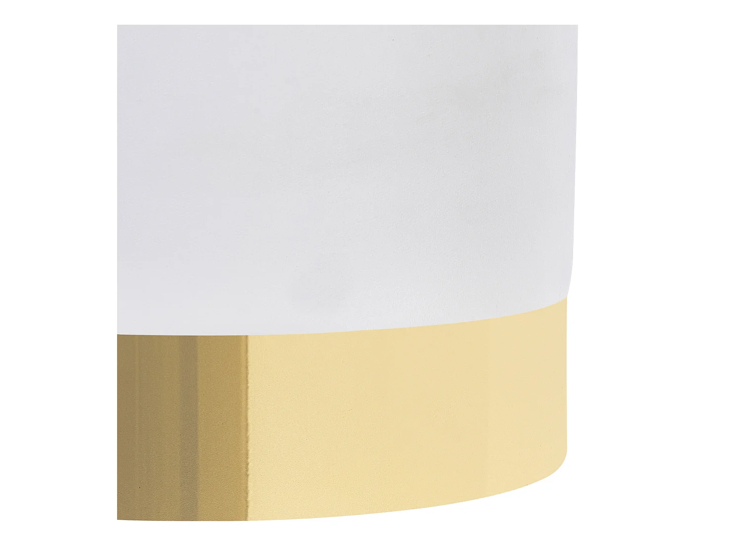 Runder Polster Pouf aus Samt weiß Ottomane Sitzpouf Modern Barock Sophia