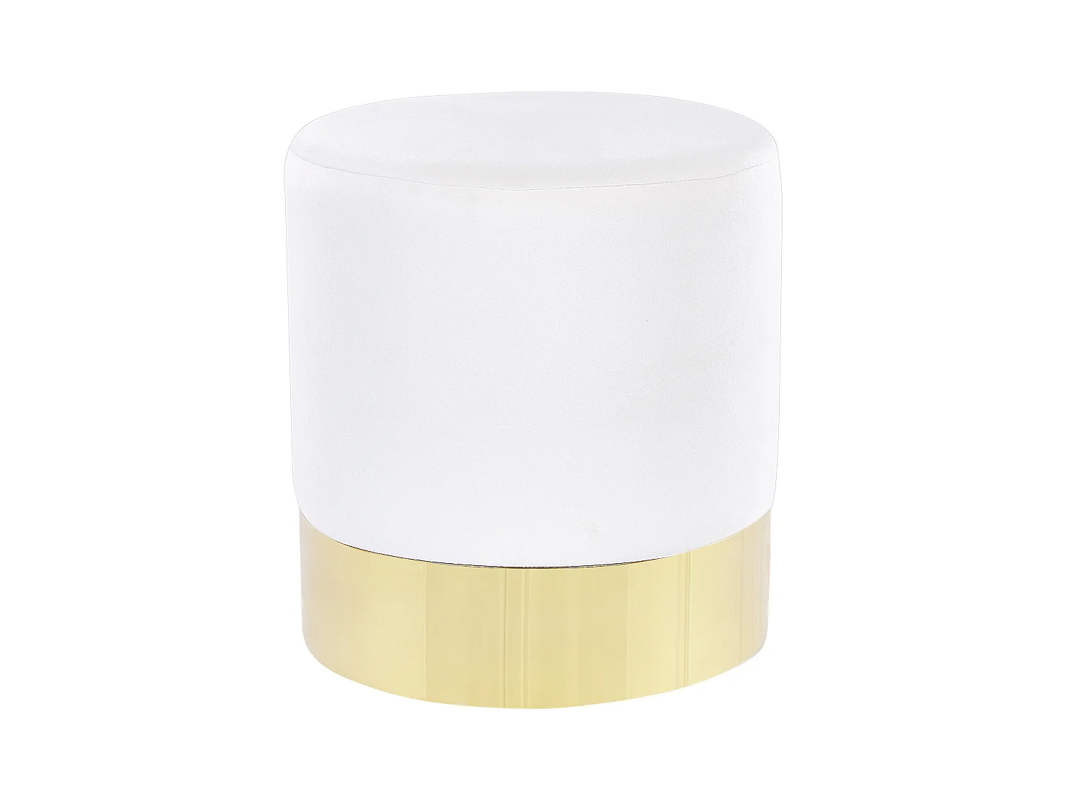 Pouf SOPHIA Velours Blanc